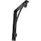 Ekena Millwork Legacy Wrought Iron Bracket, (Single center brace), Antiqued Silver 1 1/2"W x 7 1/2"D x 10"H BKTM01X07X10SLEASV - alternate 1